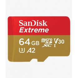 SanDisk 64GB Extreme microSD UHS-I U3 A2 160MB/s- SDSQXA2-064G-GN6MN